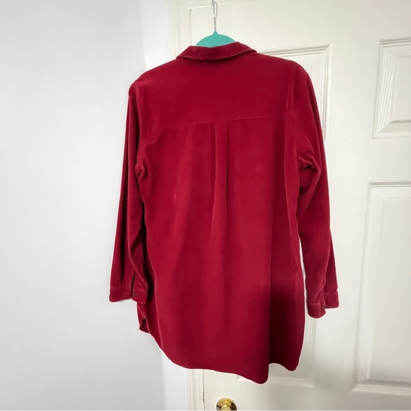 LC WALKIKI corduroy Floral Embroidery Button Front Shirt, size 40 (Large) - Picture 5 of 5